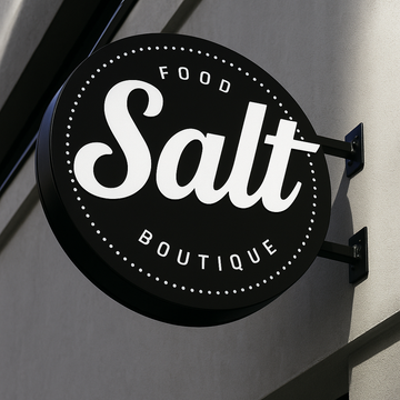 Single and double-sided push thru light box with 3D illuminated lettering