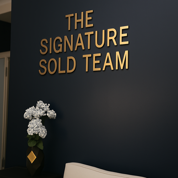 Custom metal channel letters for outdoor professional business signage