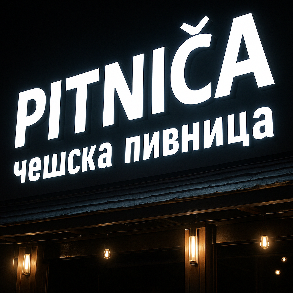 LED rimless front lit letters with sleek frame-free modern illumination
