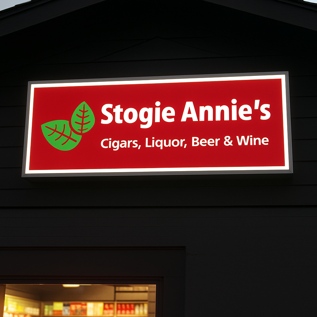 Single and double-sided push thru light box with 3D illuminated lettering