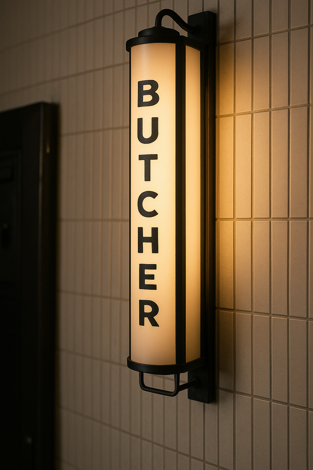 Acrylic cylindrical LED light box with 360-degree illumination for signage