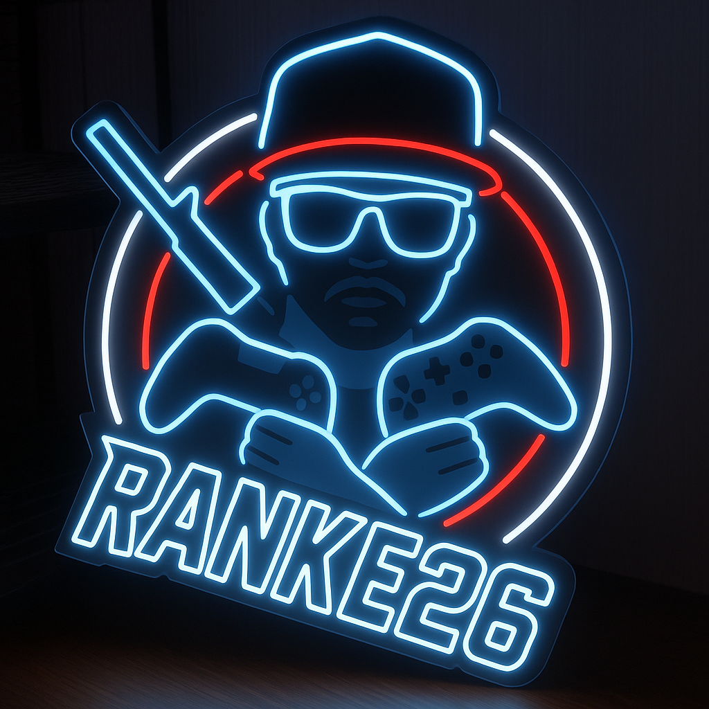 Separated flex neon sign with modular LED letters for artistic wall layouts