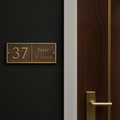 Custom etched metal plate for professional signage and plaques