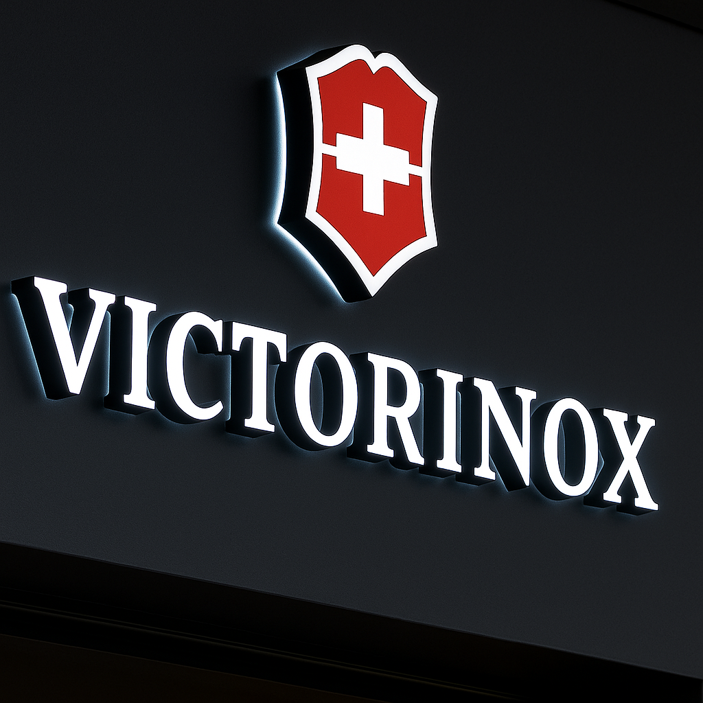 LED back lit business sign with soft halo glow for elegant wall branding